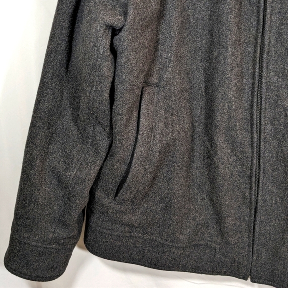 Gap Y2K Wool Blend Grey Men's Zip Up Winter Jacket Size XL - Picture 8 of 11